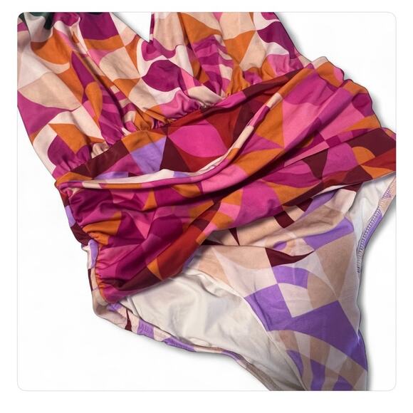 Farm Rio Ombre Graphic Toucans One Piece Swimsuit Sz S - Picture 5 of 8